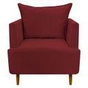Ver imagem 2 de Poltrona Decorativa para Sala Recepção Escritório Consultório Reforçada Eliza Tecido Suede