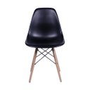 Ver imagem 4 de Kit 8 Cadeiras Eames Design Base Madeira Assento Preto
