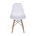 Ver imagem 4 de Kit 2 Cadeiras Eames Design Base Madeira Assento Branco