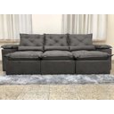 Ver imagem 7 de Sofá 5 Lugares Retrátil e Reclinável 2,70 Metros Alpoim Estofados Cinza 202 Athenas