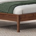 Ver imagem 5 de Cama de Casal Madeira 140x190cm Cabeceira Ripada Castanho Apoana Idimex