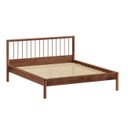 Ver mais imagens de Cama de Casal Madeira 140x190cm Cabeceira Ripada Castanho Apoana Idimex