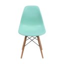 Ver imagem 2 de Cadeira Eiffel Design Base Madeira Assento Azul Tiffany