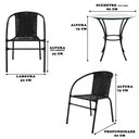 Ver imagem 4 de Kit 4 Cadeiras e Mesa com Tampo Happy Hour Beleza e Conforto