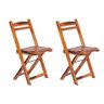 Kit 2 Cadeiras Dobrável em Madeira Maciça Ypê Conforto e Estilo para Uso Externo Cerejeira - 1