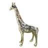 Estatueta de Cerâmica Girafa em Pé Grande Metalizada - 2