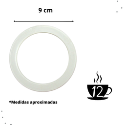 Filtro para Cafeteira Italiana / Moka de Alumínio Reposição - 12 Xícaras - 2