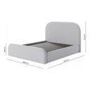 Ver imagem 3 de Cama em Mdf Revestida com Linho de Alto Padrão, Tecido de Alto Padrão, Montagem Fácil: Bou