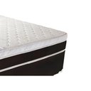 Ver imagem 4 de Cama Box Queen: Colchão Molas Ensacadas Luckspuma MasterPocket Roma + Base CRC Suede Black(158x198