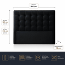 Ver imagem 2 de Cabeceira Cama Box Queen Ana 160 cm Estofada em Veludo com Frame