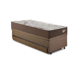 Bicama Box Baú com Linho Marrom 120x203 com Colchão Relax Adorabile Molas Ensacadas Ecoflex - 10
