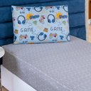 Ver imagem 3 de Jogo de Cama Lençol Bouti Infantil Kids Solteiro 02 Peças - Game