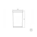 Ver imagem 4 de Lixeira Tramontina Molise Aço Inox Acetinado sem Tampa 50 Litros