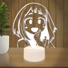 Luminária Led 3d Ochaco Uraraka Boku no Hero - Base Branca - 2