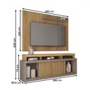 Ver imagem 3 de Rack com Painel para Tv até 70 Polegadas Puerto Buriti/fendi - Pnr Móveis