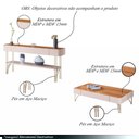 Ver imagem 2 de Conjunto Decorativo Aparador e Mesa de Centro Vivant-Cadenza Contemporâneo MDP-MDF Off White