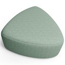 Ver imagem 4 de Kit 02 Puffs Decorativo Orgânico para Sala de Estar Living Trizza W01 Linho Verde Menta - Lyam Decor