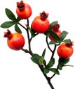 Ver imagem 4 de Kit 10 Plantas Fruta Romã Artificial Natal Decoração de 60cm