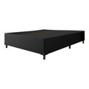 Ver imagem 1 de Cama Base Box Casal Preto Suede 38x138x188