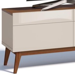 Rack Classic Imcal com 2 Gavetas 1.4 Off White Freijó -12275 - 2