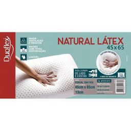 TRAVESSEIRO LATEX NATURAL DUOFLEX 50X70X13 - 2