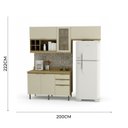 Ver imagem 3 de Armário de Cozinha Moderna 2m 4 Peças New York Móvel na Caixa