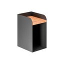 Ver imagem 1 de Mesa de Cabeceira Suspensa Preta em Aço Linha Home Padrão Morphi Design 20cm - Cor: Preto