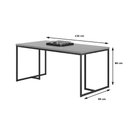 Ver imagem 3 de Mesa de Jantar Nióbio 1,36 Nogueira