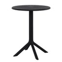 Ver imagem 2 de Kit 4 Mesas de Jantar Redonda Área Externa Taormina Drops Fratini 60 Cm (larg) Polipropileno Preto