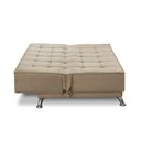 Ver imagem 5 de Sofá Cama 3 Lugares 1,80m Daise Suede Bege Madelina Decor