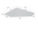 Ver imagem 2 de Prateleira MDF Canto com Suporte PEAD Ébano 35x35 D-Core