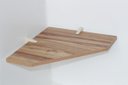 Ver imagem 1 de Prateleira MDF Canto com Suporte PEAD Ébano 35x35 D-Core