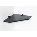 Ver imagem 1 de Prateleira Mdf Canto com Suporte Pead Black 35x35 D-core