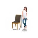 Ver imagem 6 de Conjunto: Mesa Sala Jantar Natalí c/ Tampo Madeirado 120x80cm e 4 Cadeiras Nina Nature/Off White -
