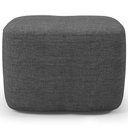 Ver imagem 6 de Puff Decorativo Orgânico para Sala Quarto Saori W01 Linho Cinza Escuro - Lyam Decor