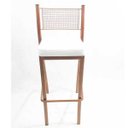 Ver imagem 2 de Kit 2 Banquetas EMPILHÁVEL Cobre alta assento branco - Poltronas do Sul