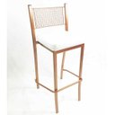 Ver imagem 3 de Kit 2 Banquetas EMPILHÁVEL Cobre alta assento branco - Poltronas do Sul