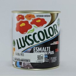 Esmalte Sintetico Lukscolor Preto Base Água 900ml - 1 Esmalte Sintetico Lukscolor Preto Base Água 900ml - 1