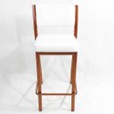Ver imagem 2 de Kit 3 Banquetas EMPILHÁVEL Cobre alta assento e encosto Branco - Poltronas do Sul
