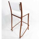 Ver imagem 5 de Kit 3 Banquetas EMPILHÁVEL Cobre alta assento e encosto Branco - Poltronas do Sul