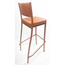 Ver imagem 5 de Kit 2 Banquetas EMPILHÁVEL Cobre alta assento e encosto Cobre - Poltronas do Sul