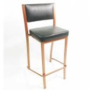 Ver imagem 3 de Kit 2 Banquetas EMPILHÁVEL Cobre alta assento e encosto Preto - Poltronas do Sul