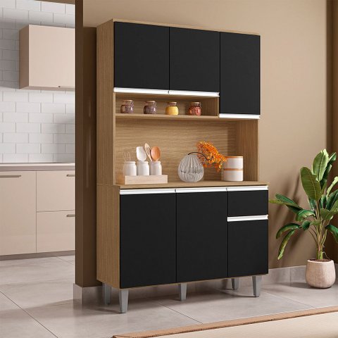 Kit Cozinha Márcia Armário Completo 105cm Ajl Móveis