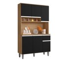 Ver imagem 2 de Kit Cozinha Márcia Armário Completo 105cm Ajl Móveis