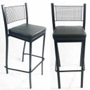 Ver imagem 1 de Kit 2 Banquetas EMPILHÁVEL Preta alta assento preto - Poltronas do Sul