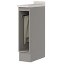 Ver imagem 1 de Balcao Porta Toalha Tampo 20cm C362 Americana Cinza Calcare Henn