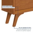 Ver imagem 5 de Rack para TV até 75 Polegadas 100% MDF 180cm Pés em Madeira Maciça Laqueado 2 Gavetas Áustria