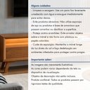 Ver mais imagens de Rack para TV até 75 Polegadas 100% MDF 180cm Pés em Madeira Maciça Laqueado 2 Gavetas Áustria