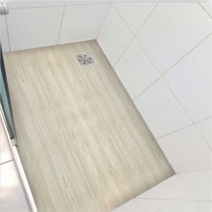 Piso vinil para box antiderrapante madeira clara - 1,20 x 1,50 metros