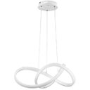 Ver mais imagens de Lustre Pendente 3000k Led Luminaria Arco Infinito Perfil Orgon Hall de Entrada Recepçao Hotel Modern